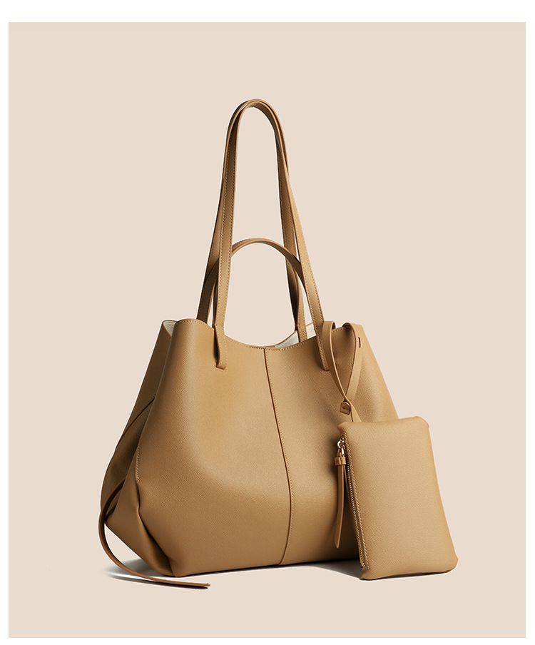 Damenhandtasche, Unterarmtasche, zweiteiliges Set mit großer Kapazität, Ol-Pendlertasche, einfache Kindertasche_voghion.com