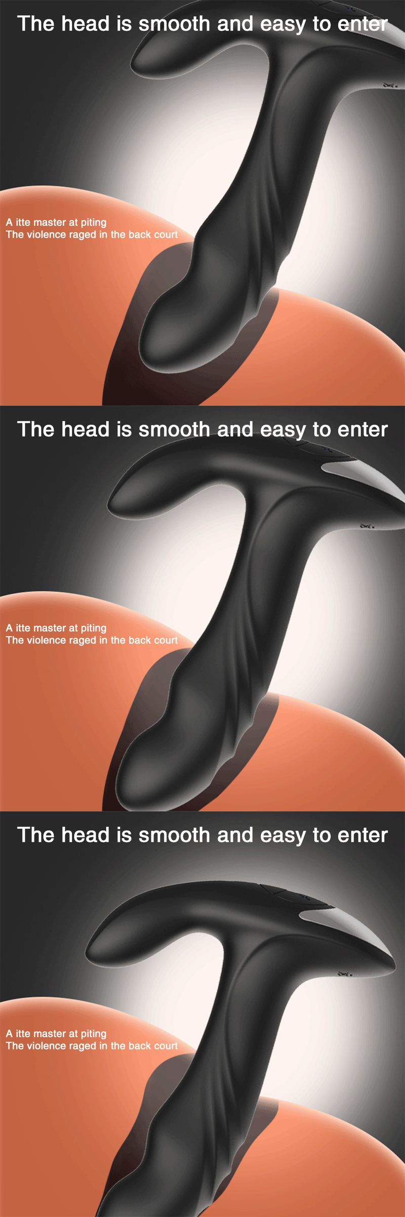 Dildo Remote Control Vibr Dual Vibrating Swing Butt Plug Male Prostate Massager Anus Dil Metal Beads Rotat      ating_voghion.com