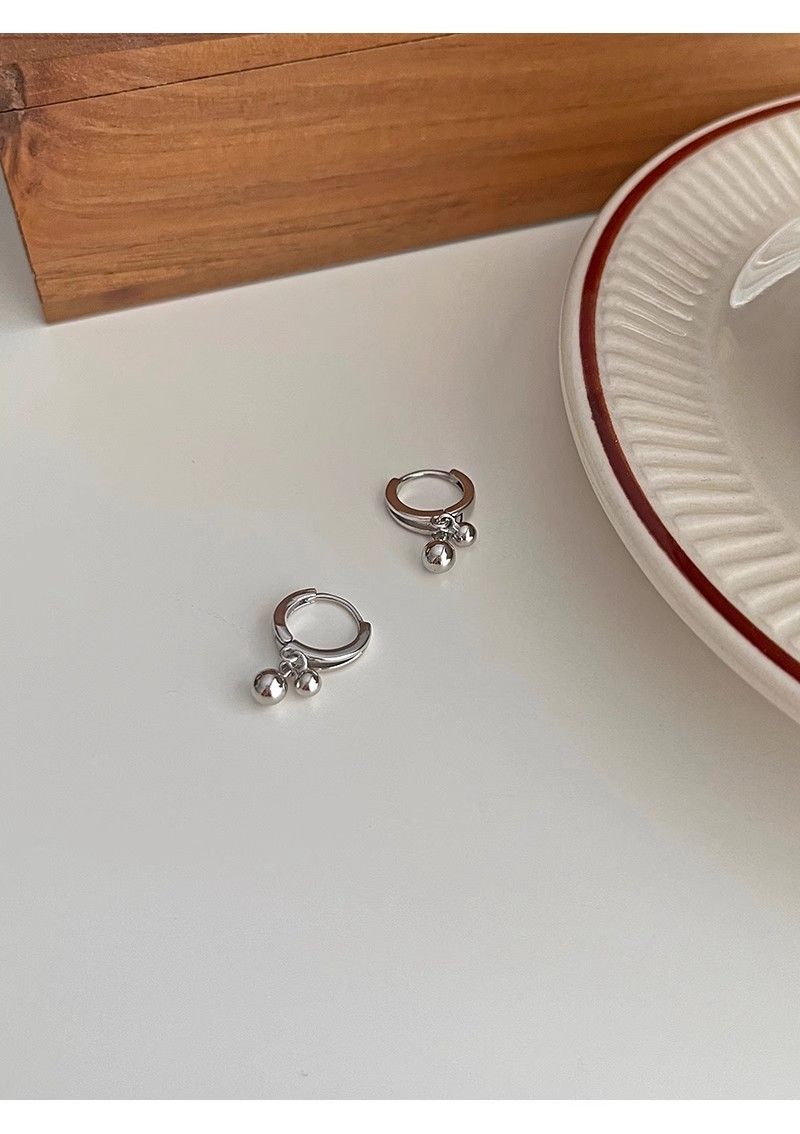 Orecchini a cerchio a doppia campana, colorati, estetici, versatili, corti, squisiti, da indossare senza togliere, in stile francese, da donna_voghion.com