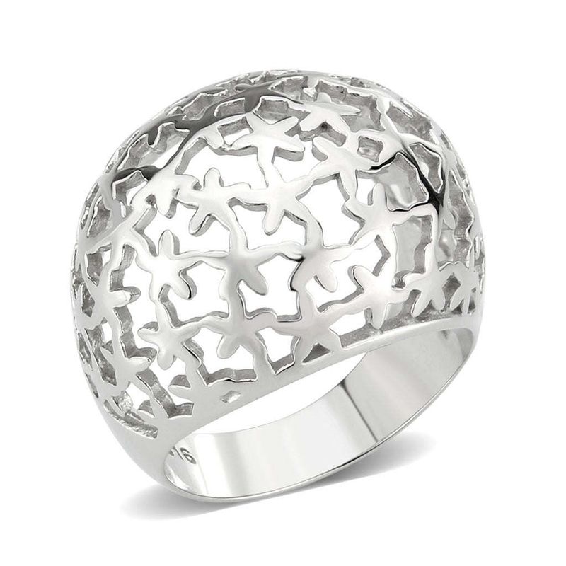 TK3802 - High polished (no plating) Stainless Steel Ring with NoStone in No Stone_voghion.com