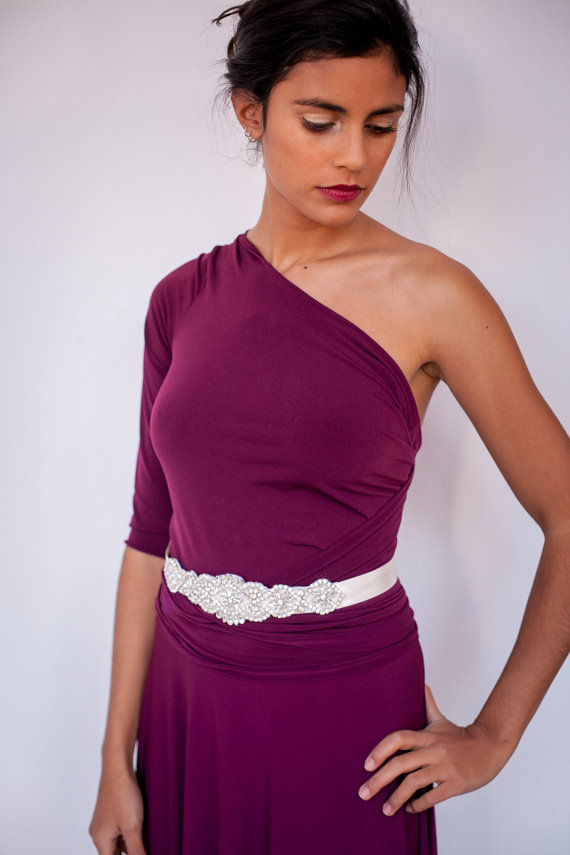 Women's clothing burst seven-point sleeve multi-thread multi-rope cross sexy bandage dress long dress_voghion.com