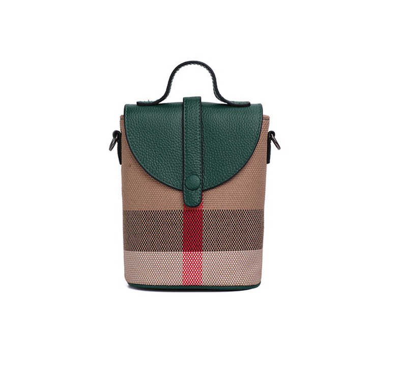 Mini Gitter Canvas Crossbody Damen Leder Reißverschluss Handy Mode Handtasche Frauen Casual Kleine Schultertasche_voghion.com
