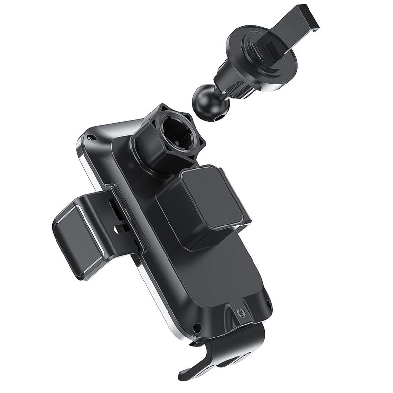 Vhodné pro iPhone, průhledný magnetický držák do auta pro bezdrátové nabíjení 15W, kompatibilní s rychlonabíjením, vnitřním viditelným..._voghion.com