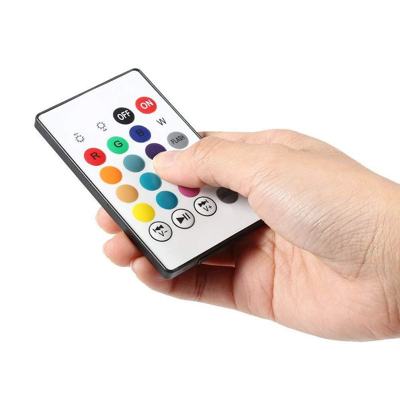 Hitech Kablosuz Bluetooth uyumlu E27 LED Ampul Müzik Çalma Lambası Uzaktan Kumandalı_voghion.com