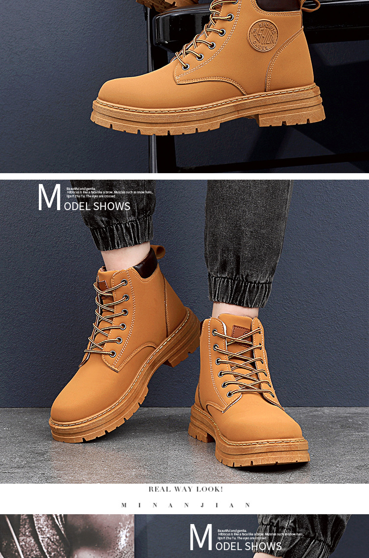 2023 nova moda clássica masculina de outono, durável, à prova d'água, botas martin de cano alto com fundo macio, antiderrapante_voghion.com