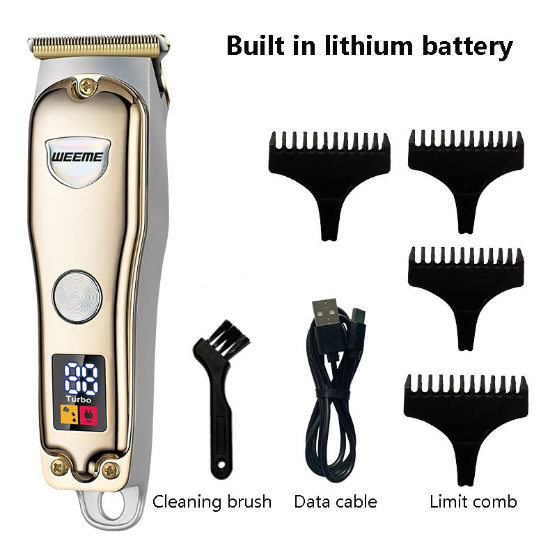 2023 New Type Cordless Trimmer Men's Electric Hair Barber Rechargeable Haircutter_voghion.com
