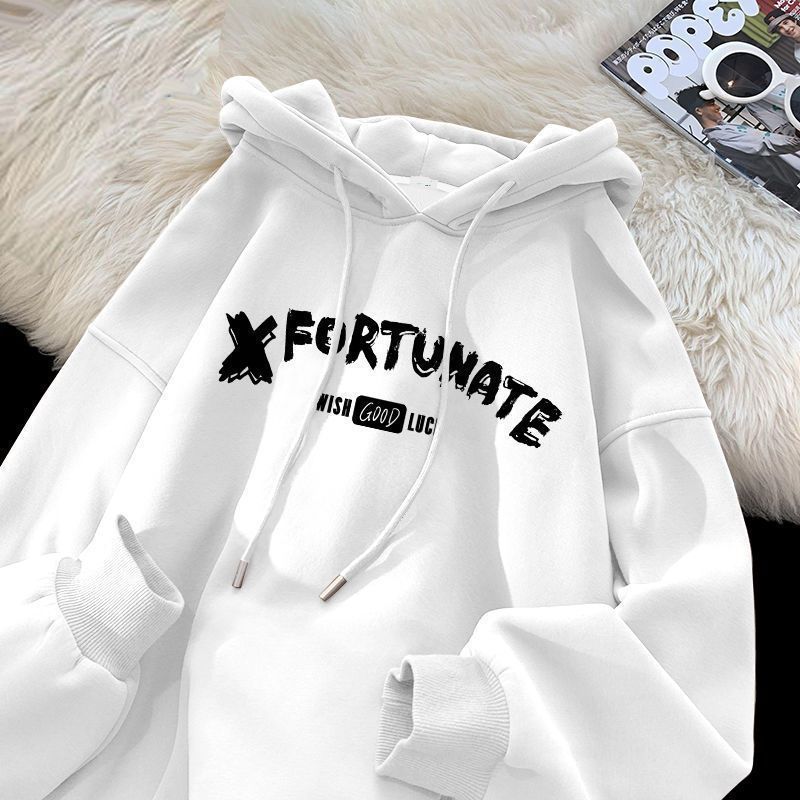 Felpa con cappuccio grigio scuro in stile americano alla moda per uomo, autunno inverno 2025, foderata in pile, manica lunga spessa_voghion.com