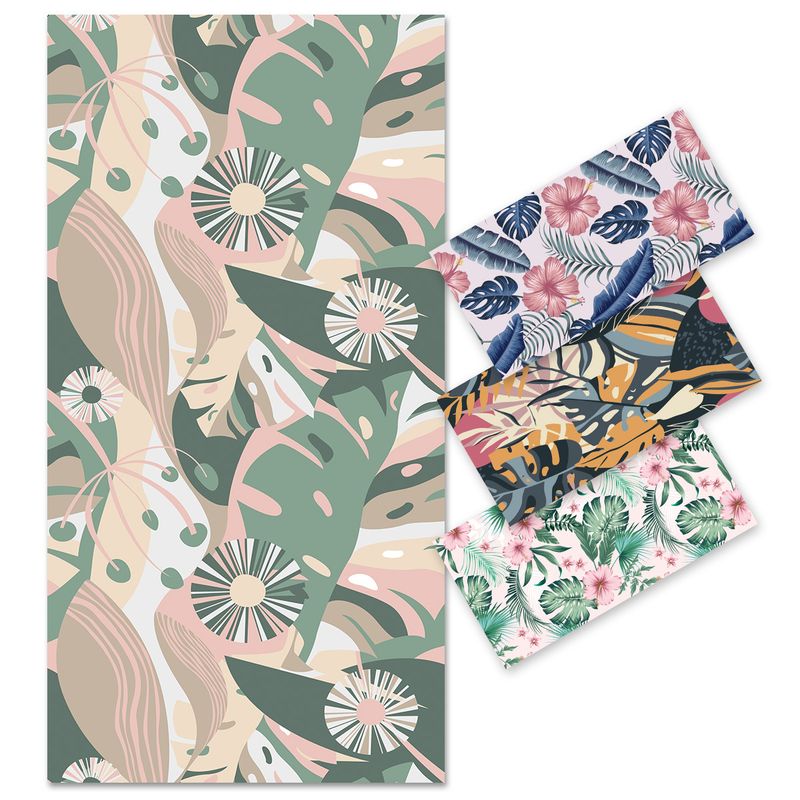 Double-Sided Flannel Beach Towel - Quick Dry & UV Protection_voghion.com