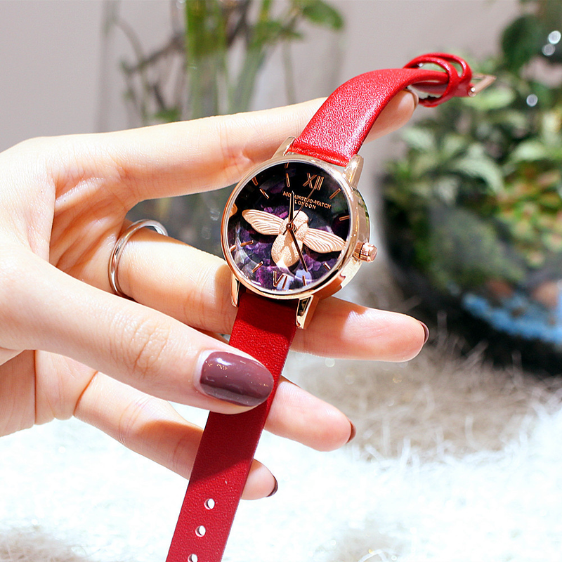 2019 Nuovo stile Instagram da donna, moda, Little Bee, orologio con movimento a cinghia vera_voghion.com