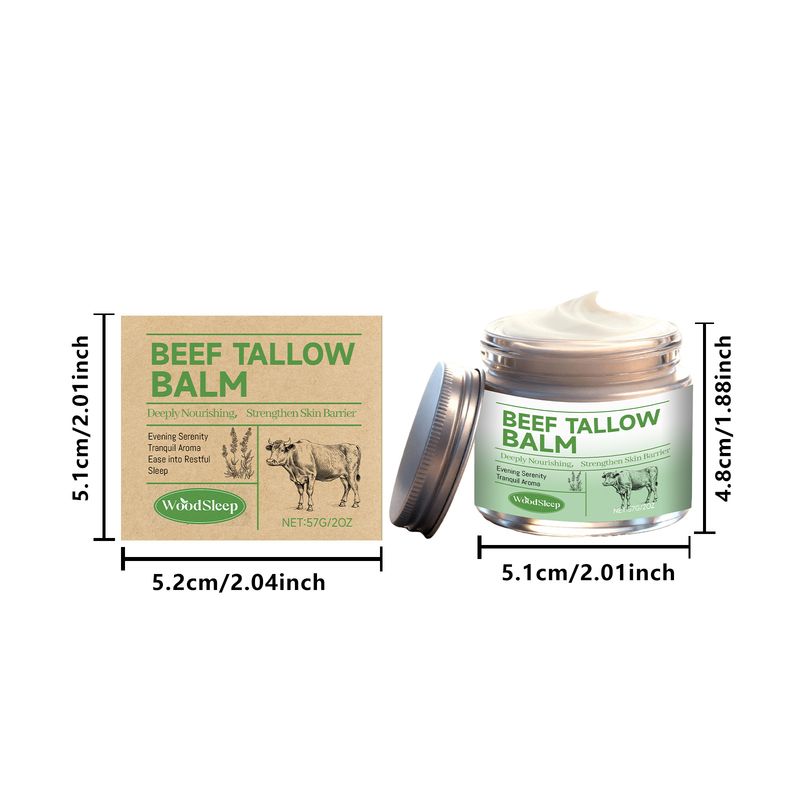 WOODSLEEP Kuhfett, feuchtigkeitsspendend, sanft, feuchtigkeitsspendend, nährend, weichmachende Haut, tägliche Hautpflege, Schmierpflegecreme_voghion.com