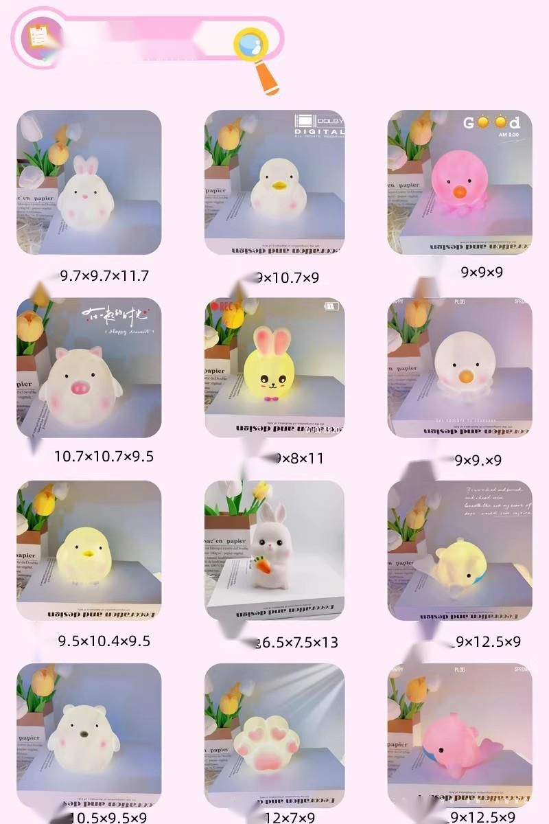 Kindergaren Creaive Mid-Auumn Fesival Glowing Nigh Ligh Children's Birhday Whole Sharing Class Reward Suden_voghion.com