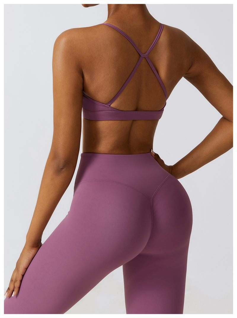 Îmbrăcăminte pentru femei haine strânse pentru yoga, costum sport, cu uscare rapidă, pentru slăbire, set din trei piese_voghion.com
