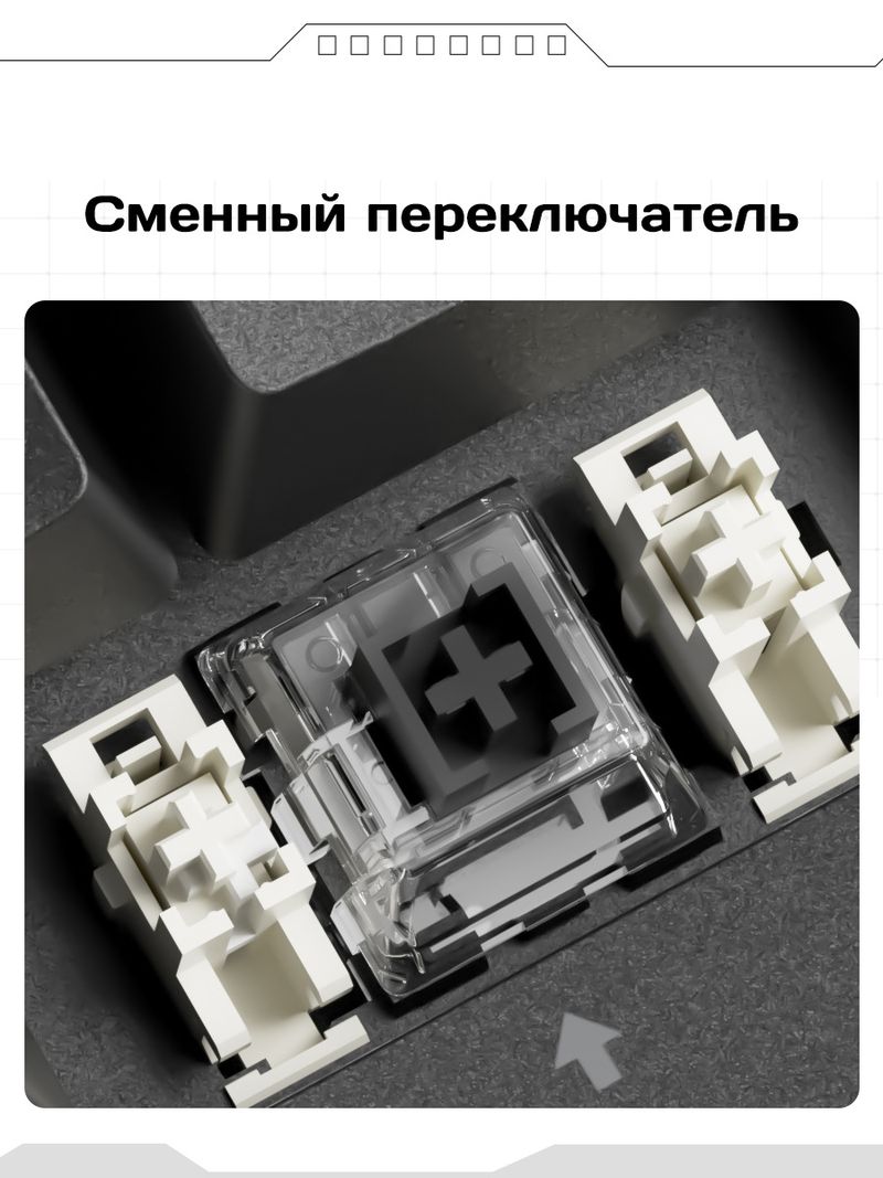 Russische AG61 Wired Gaming Mechanische Tastatur Dichtung Struktur Hot-Swap-fähige Computer Büro Spiel Stille Tastatur_voghion.com