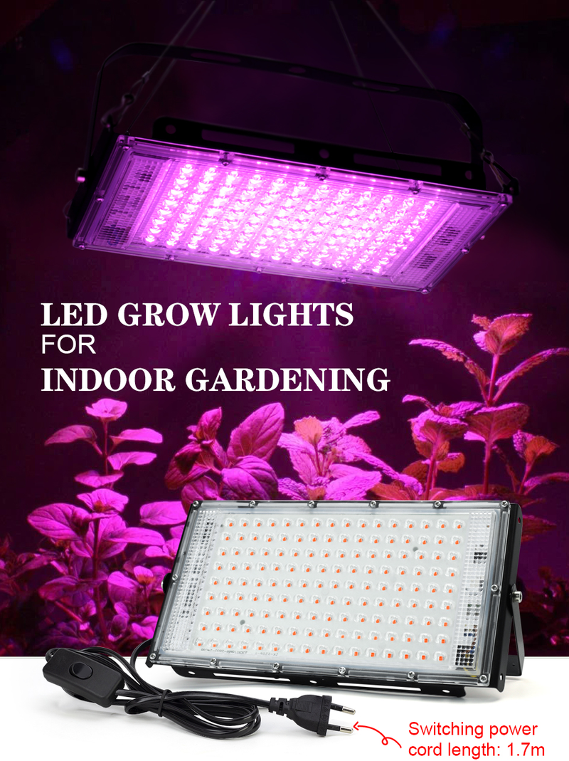 Oświetlenie LED do uprawy lampa fito AC 220V 150W reflektor LED o pełnym spektrum kryty odkryty roślina szklarniowa hydroponiczna roślina Spotlight_voghion.com
