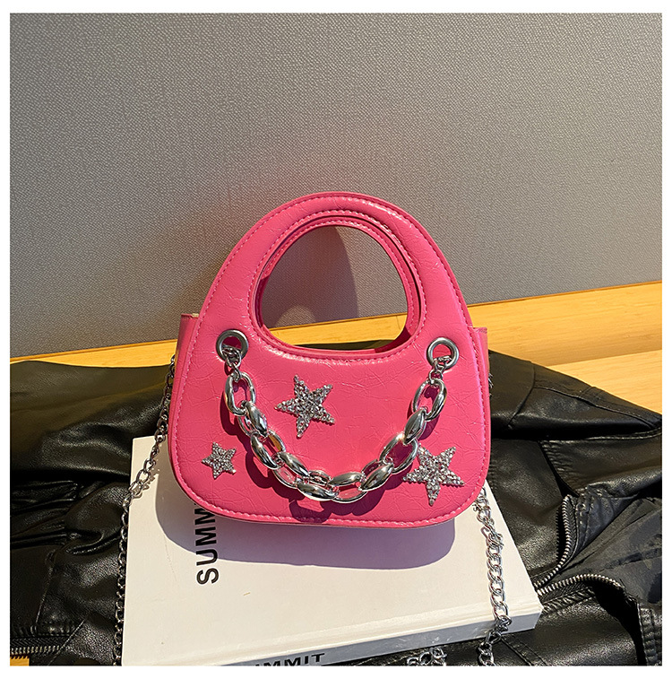 Trendy Hot Girl Light Luxury Small Bag 2023 New Star Chain Borsa a semicerchio Borsa a tracolla di fascia alta all-match di nicchia_voghion.com