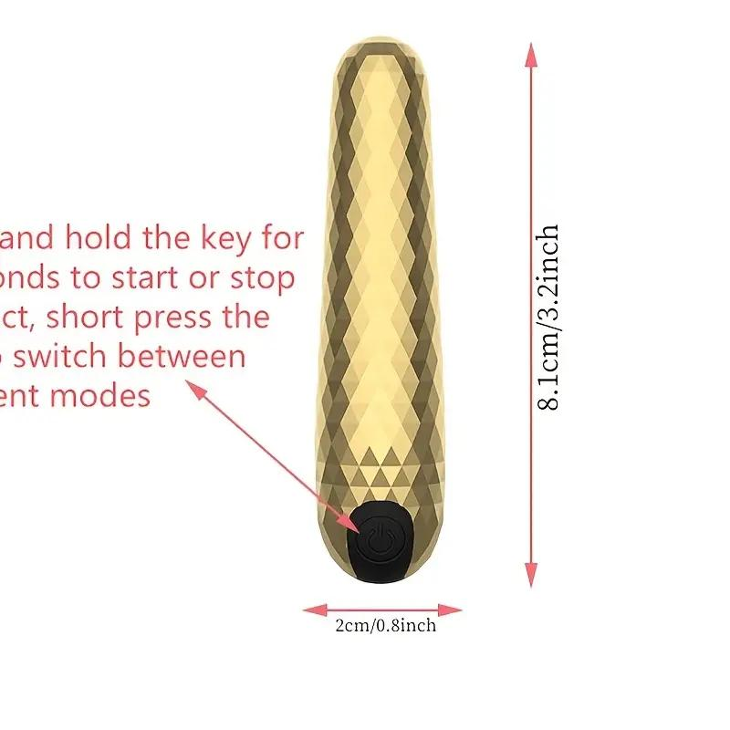 2025 Bullet 1pc G-Punkt-Vibrator Fancy Diamonds, Nippel-Klitorisstimulatoren, USB-Aufladung für tragbare Reise-Diamanten, Stimulatoren,_voghion.com