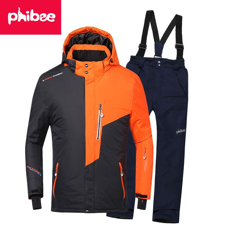 001 Cross-Border E-commerce PHIBEE Feibi Little Elephant Children's Ski Suit Thickened Set Boys' Jacket And Pants_voghion.com