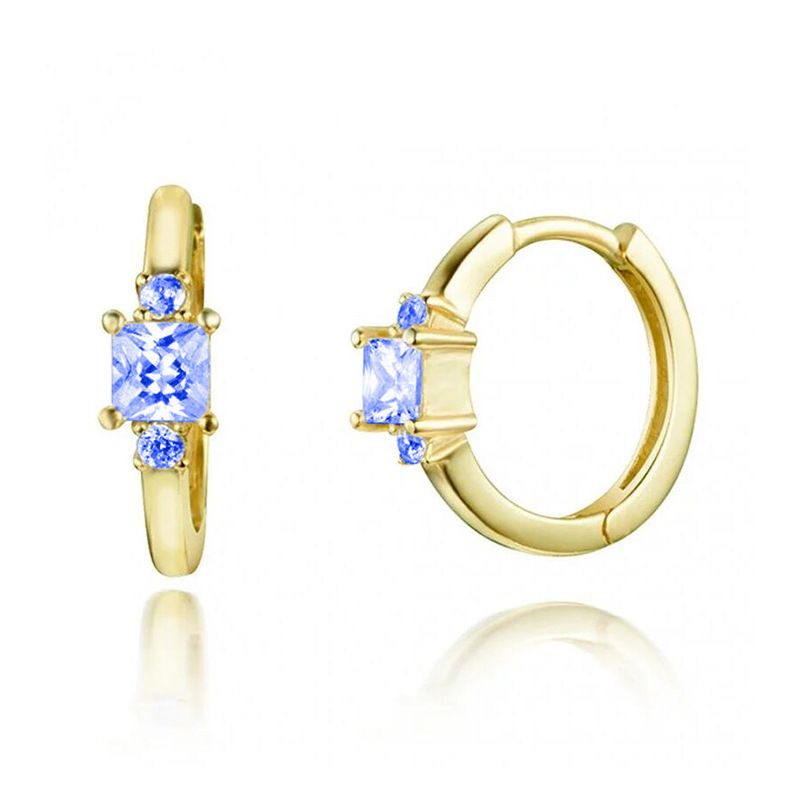 Gioielli da donna in argento S925 con zirconi semplici, orecchini popolari quadrati, orecchini versatili alla moda, orecchini da festa_voghion.com