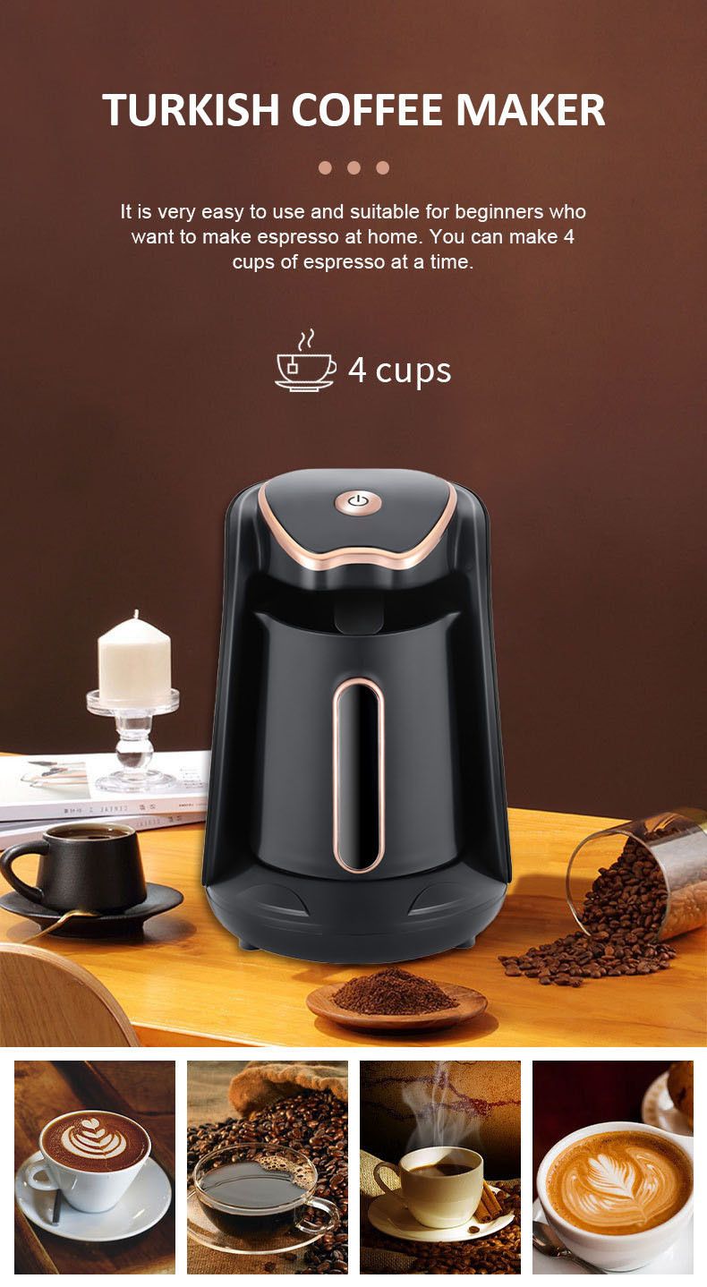 Household Heated Coffee Cup Turkish Coffee Pot Portable Office Coffee Tea Maker_voghion.com