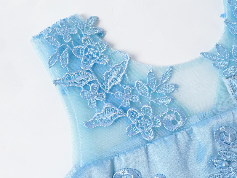 Mère et enfants vêtements pour enfants robe de mariée robe de princesse pour enfants fille piano défilé performance robe longue moelleuse_voghion.com