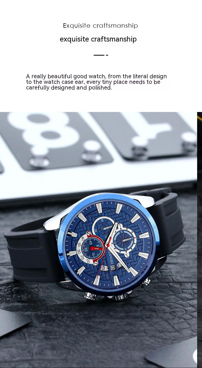 New Hot Selling Danfoss True Three Pin Calendar Wrist Watch Men's Fashion Nightlight Waterproof Men's Business Watch 2023_voghion.com