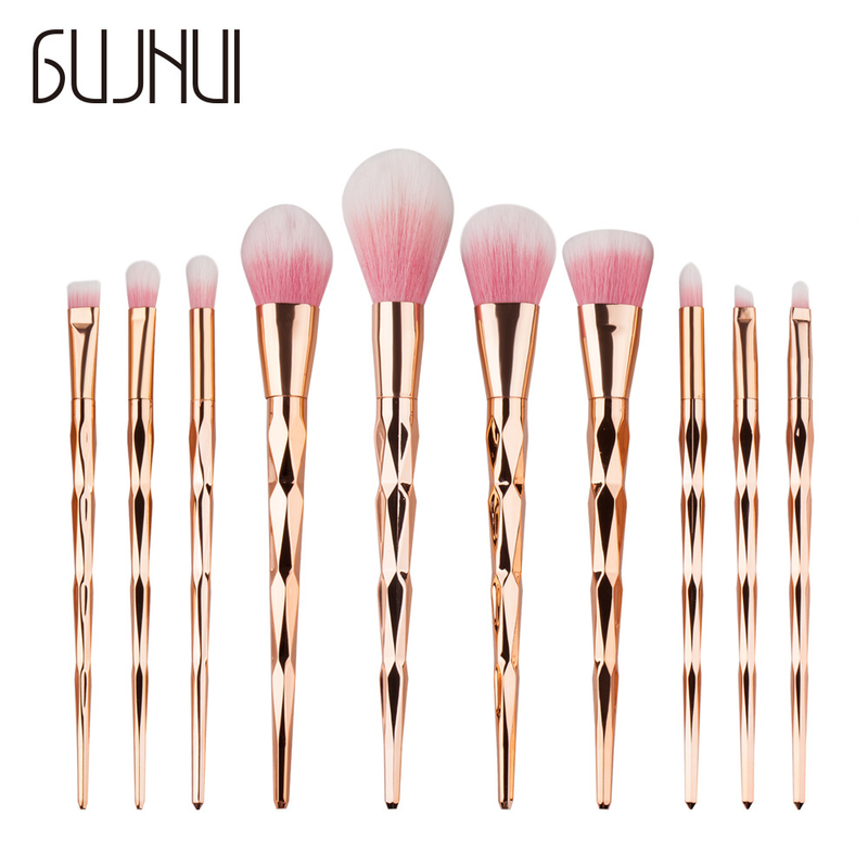 10 Stück Make-up-Pinsel, sechs Seiten, Grundierungspinsel-Set, Beauty-Tools, Make-up GUJHUI Yuncai_voghion.com