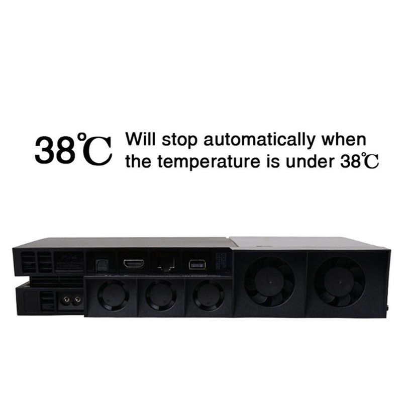 Xinweiqing Temperatuurregeling Externe koeler Koelventilator Spelaccessoires voor PS4-console_voghion.com