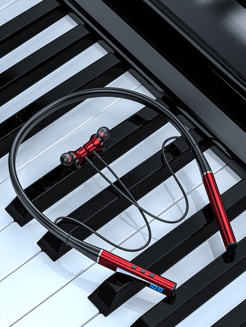 Bezprzewodowe słuchawki Bluetooth z pałąkiem na szyję i dźwiękiem Hi-Fi, trybem gamingowym o niskim opóźnieniu, zasięgiem 15 m, wodoodpornością IPX5, czasem odtwarzania do 8 godzin_voghion.com