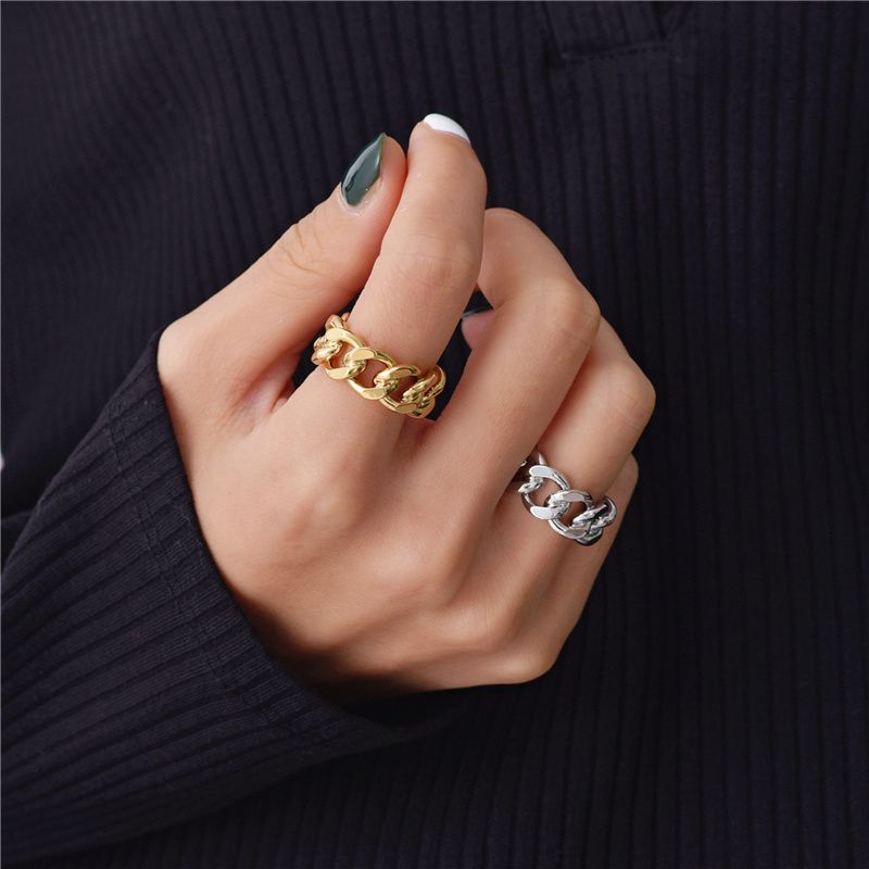 Fashion ring chain with unique design_voghion.com