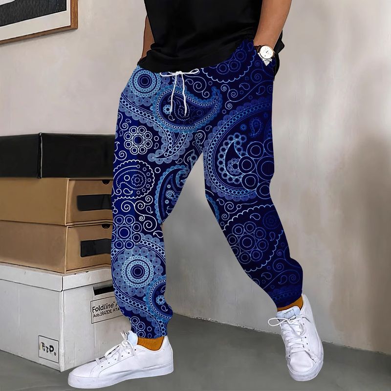Pantalons polyvalents pour hommes, imprimés en 3D, style streetwear, produits premium, automne 2024, pantalons décontractés_voghion.com