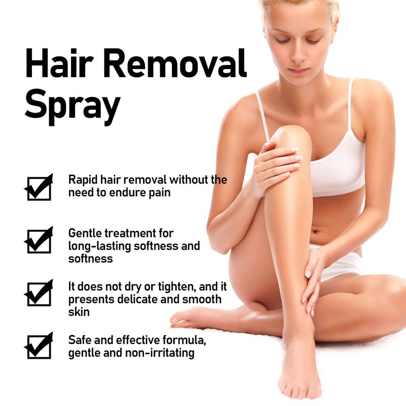 OUHOE Smooth Hair Removal Spray per la depilazione delle ascelle liscio, delicato e non irritante_voghion.com