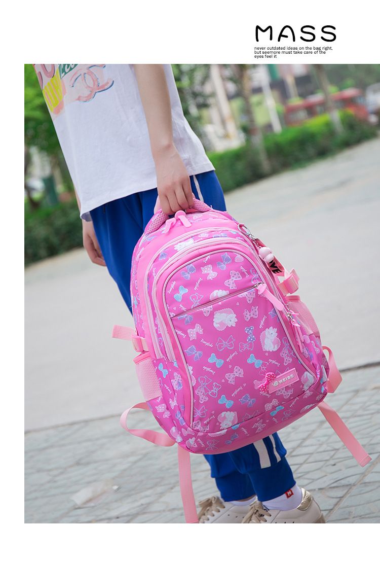Dreiteiliges Set mit modisch bedrucktem Rucksack für Schüler, süßer Rucksack mit großem Fassungsvermögen_voghion.com