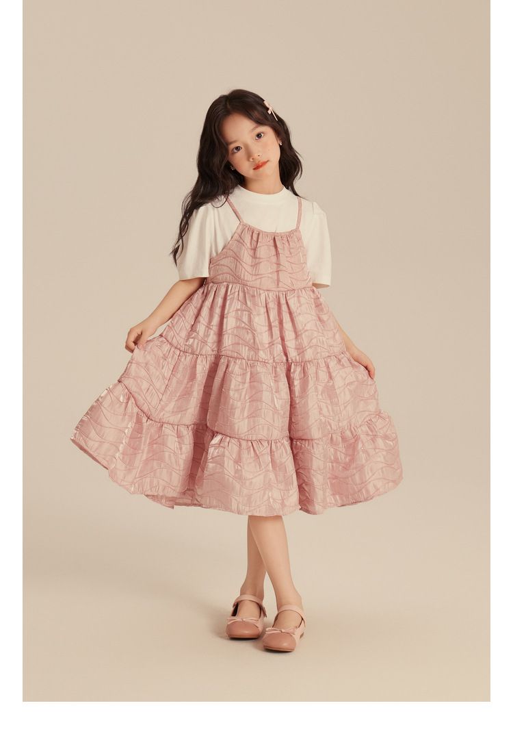 Gonna con bretelle per bambine, gonna da principessa, dolce ragazza, alla moda e con temperamento_voghion.com