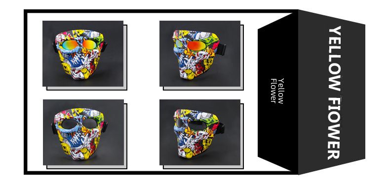 Cycling Eyewear New Goggles Mask Skull Head Motocross Outdoor Sports Riding Wind And Sand Goggles Tactical Mask_voghion.com