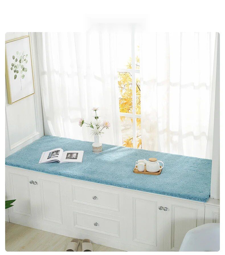 Light luxury master bedroom bay window windowsill plush balcony tatami mat, new all-season universal and customizable_voghion.com