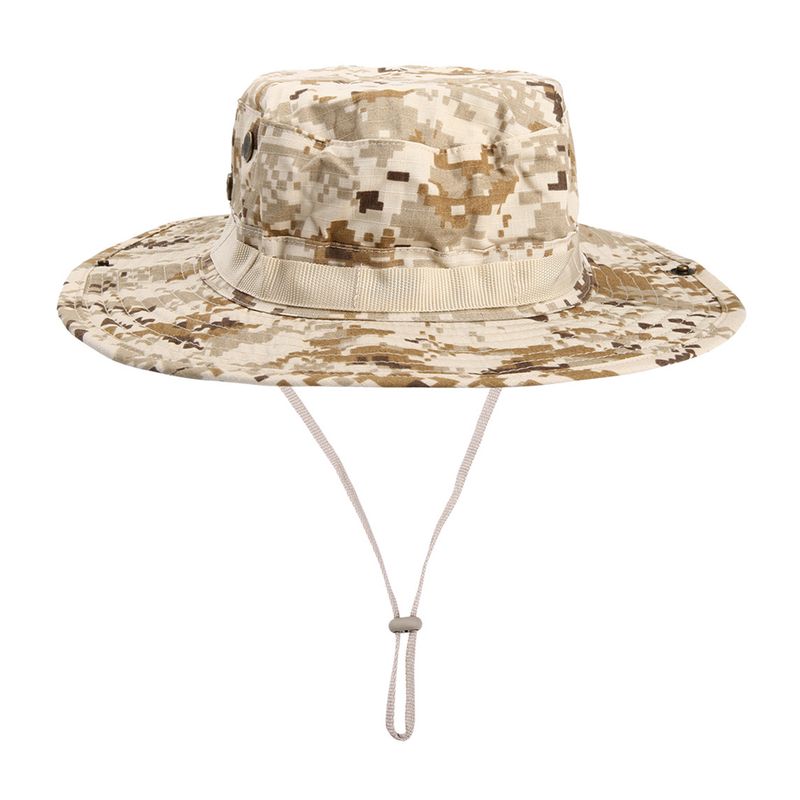 New Arrivals Breathable Tactical Fishing Sun Hat Summer Camouflage Adjustable Bucket Hats Hiking Boonies Hunting Sports Windproof_voghion.com