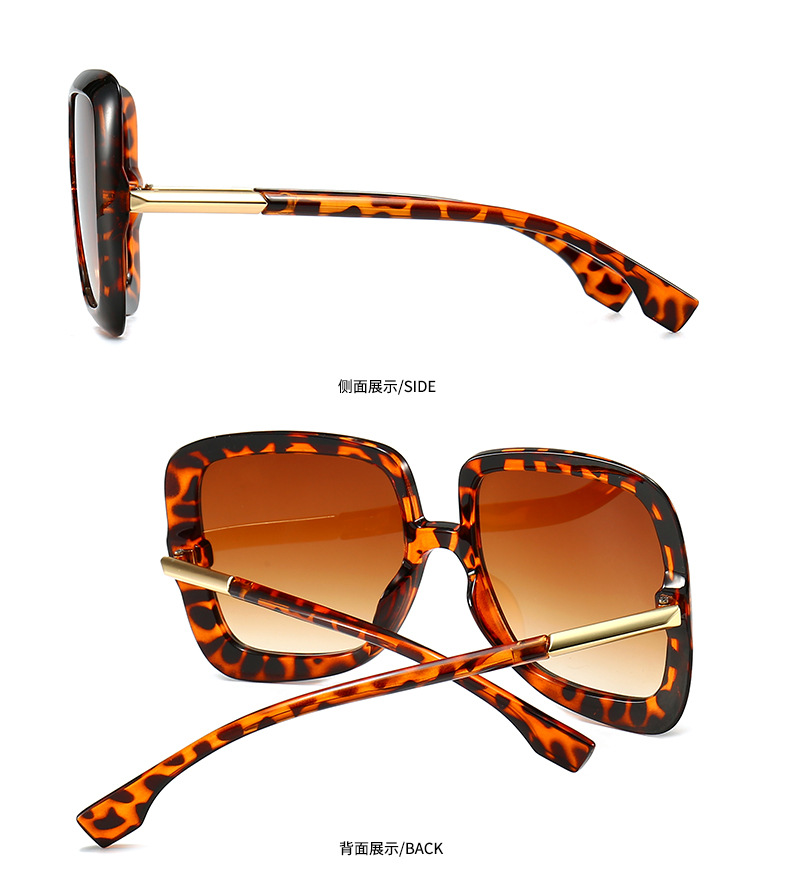 Retro Übergroße Sonnenbrille Frauen 2023 Marke Design Vintage Quadratischen Mode Große Große Korn Rahmen Sonnenbrille schatten_voghion.com