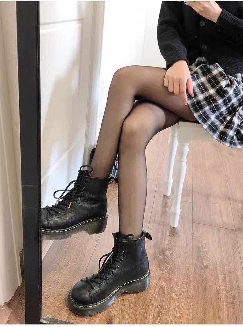 Unisex ultratynde slanke strømpebukser jk sorte polkaprikkede strømpebukser tynde kærlighedsstrømper til kvinder_voghion.com