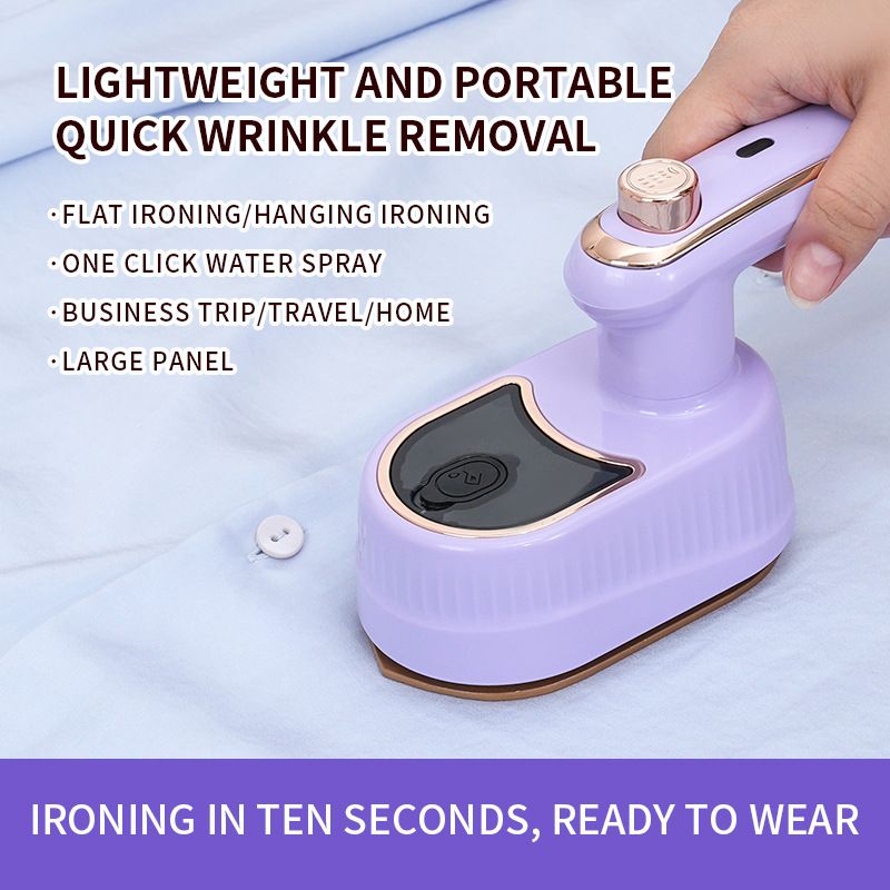 2-in-1 Hanging Handheld Garment Steamer, Portable Clothes Steamer For Home Travel Use, Foldable Design_voghion.com