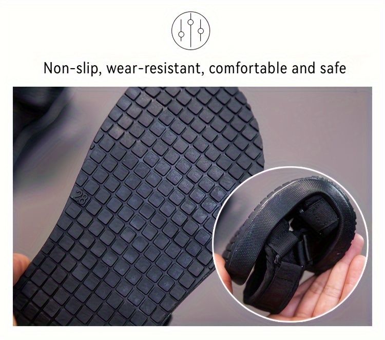 Trendy coole effen kleur open teen jongens, ademende slijtvaste sandalen voor vakantie strand_voghion.com