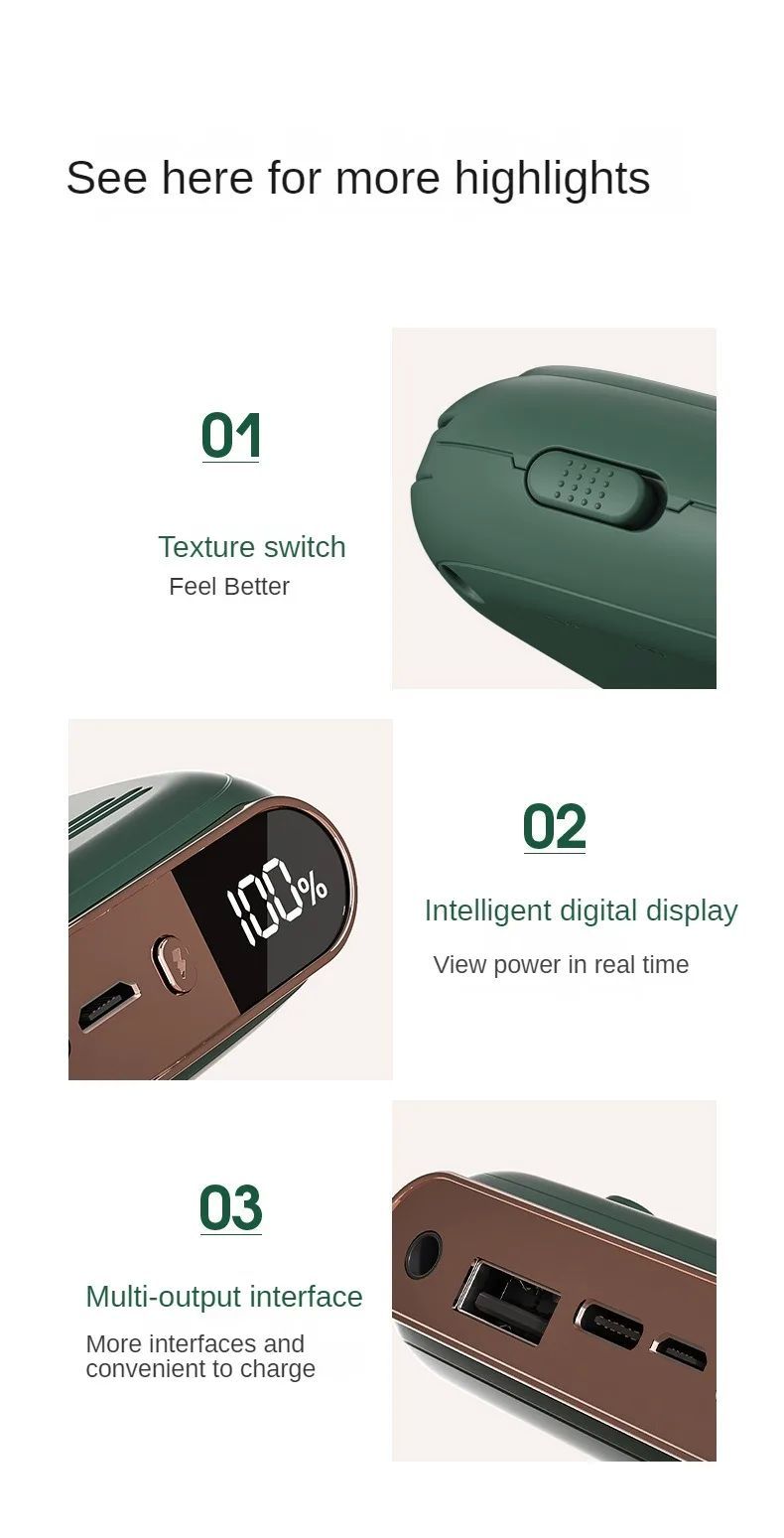 Console di gioco portatile Power Bank 2 in 1 classe 10000_voghion.com