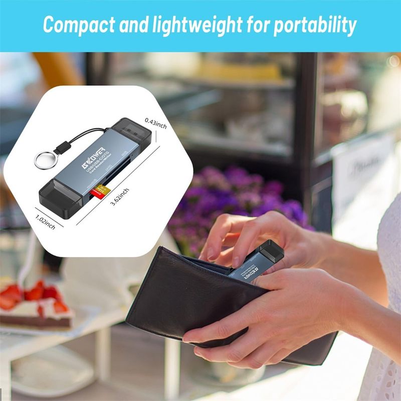 3000 High Seed Typ C Reader USB 3.0 Micro SD TF CF Karte Speicher Flash Drive Adapter Für OTG Handy Kamera_voghion.com