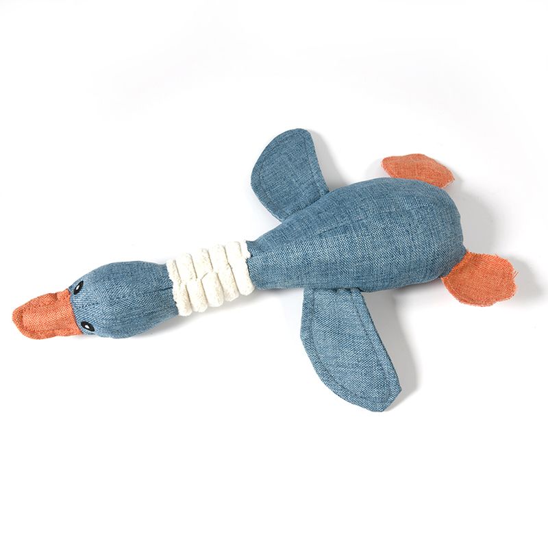 Dog Squeaky Toy Blue/gray/brown By PawParty Store_voghion.com