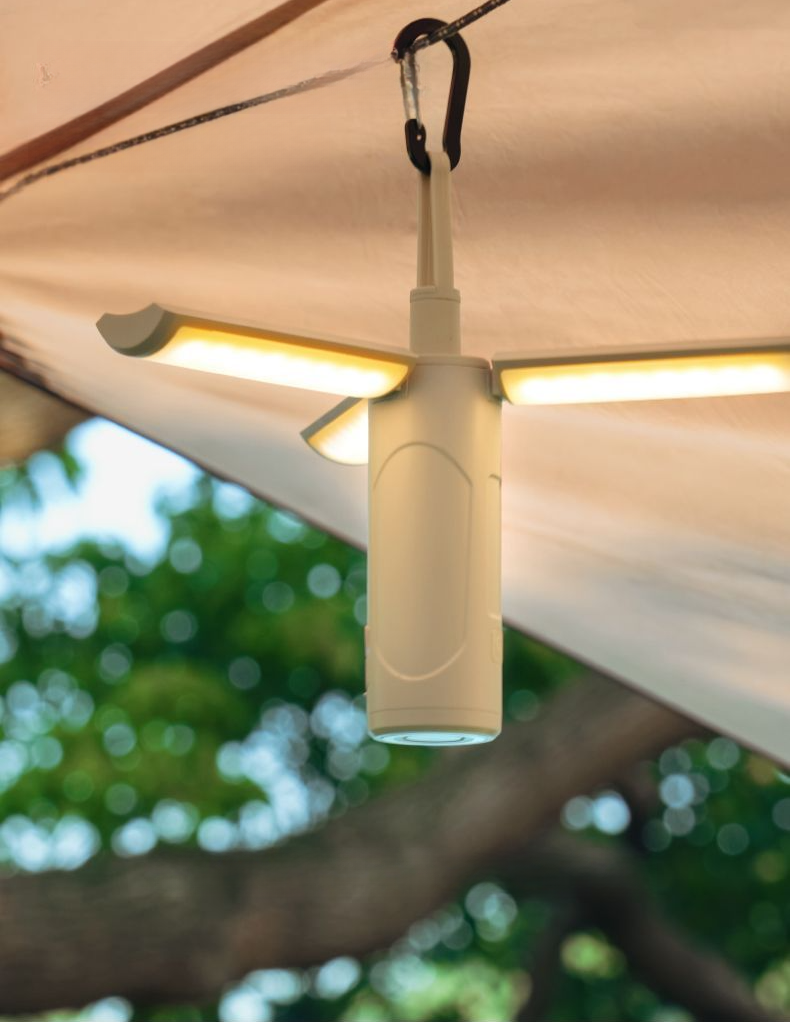 Wolsen Outdoor Magnetic Camping Lantern Multifunctional Portable Long Battery Life Desk Lamp Strong Light Flashlight_voghion.com