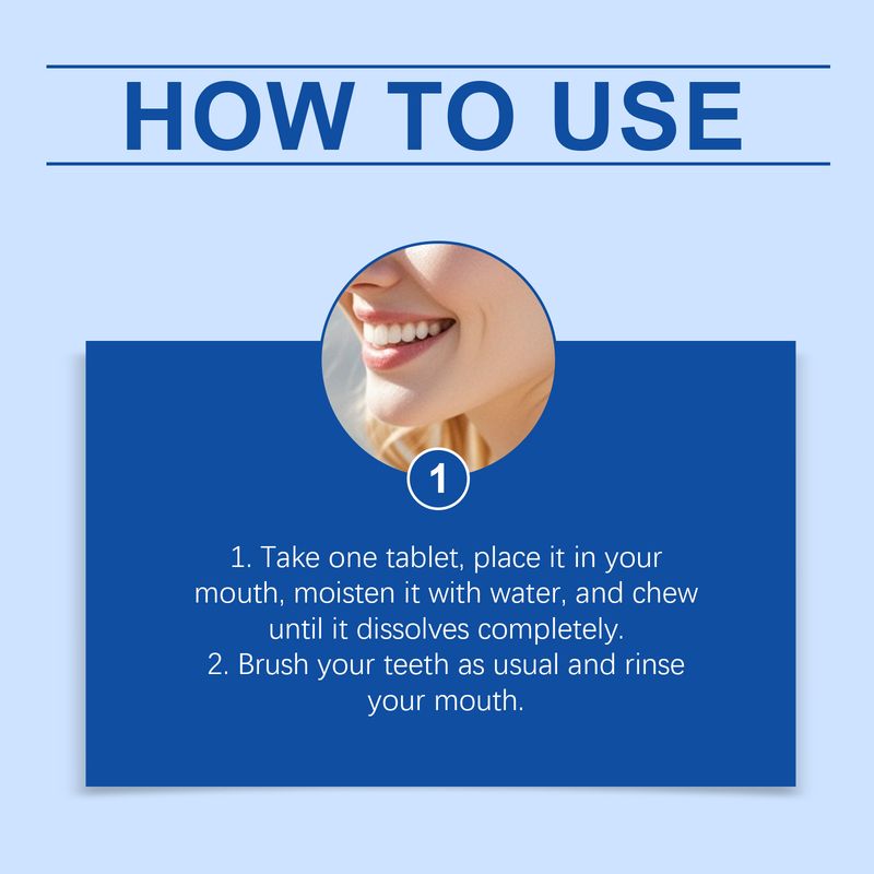 Feimuko Breath Clean Teeth Long-lasting Fragrance Portable Travel Fresh Mouthwash Tablets_voghion.com