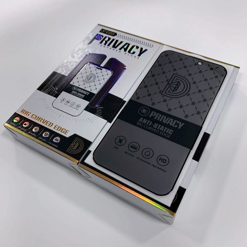 Anwendbare Handyfolie für Apple 13, 15ProMax, Vollbildglas, ESD, antistatisch, gehärtete Folie für iPhone 14, Anti-Sichtschutz_voghion.com