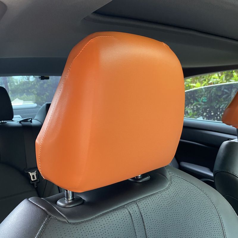 Universal PU Leather Car Cover Elastic Waterproof Dustproof Seat Protectors For SUV Truck Front Rear Headrest Accessory_voghion.com