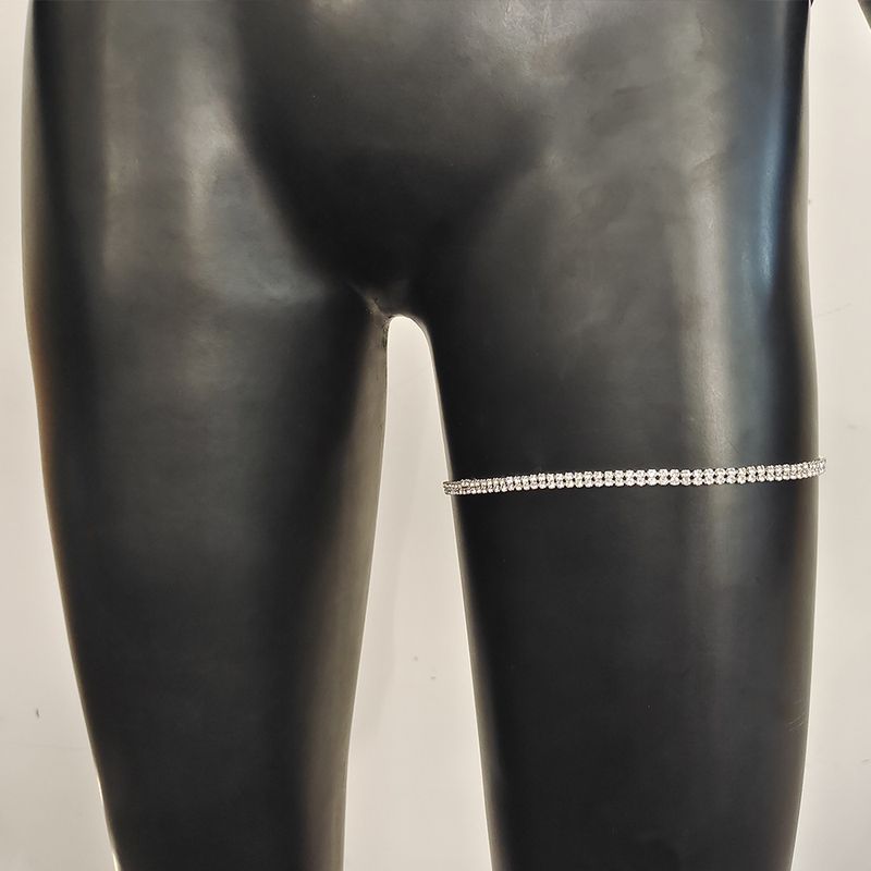 Hot Selling Jewelry Shiny Novel Rhinestone Double Row Leg chain Nightclub Fashion Party Sexy Leg chain_voghion.com