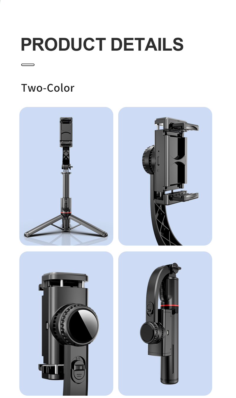 Smartphone-Universalgelenkstabilisator mit Fernbedienung, erweiterbares Selfie-Stick-Stativ aus Aluminium, für autom_voghion.com
