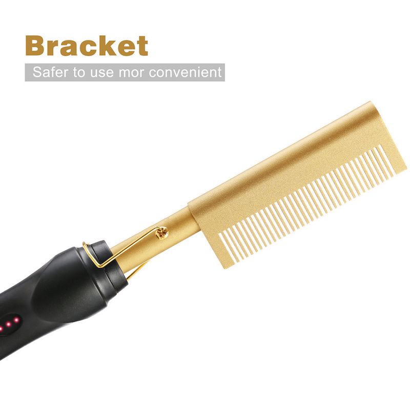 2-in-1 Iron Dual-use Copper Curling And Function Electric Hair Straightening Brush_voghion.com